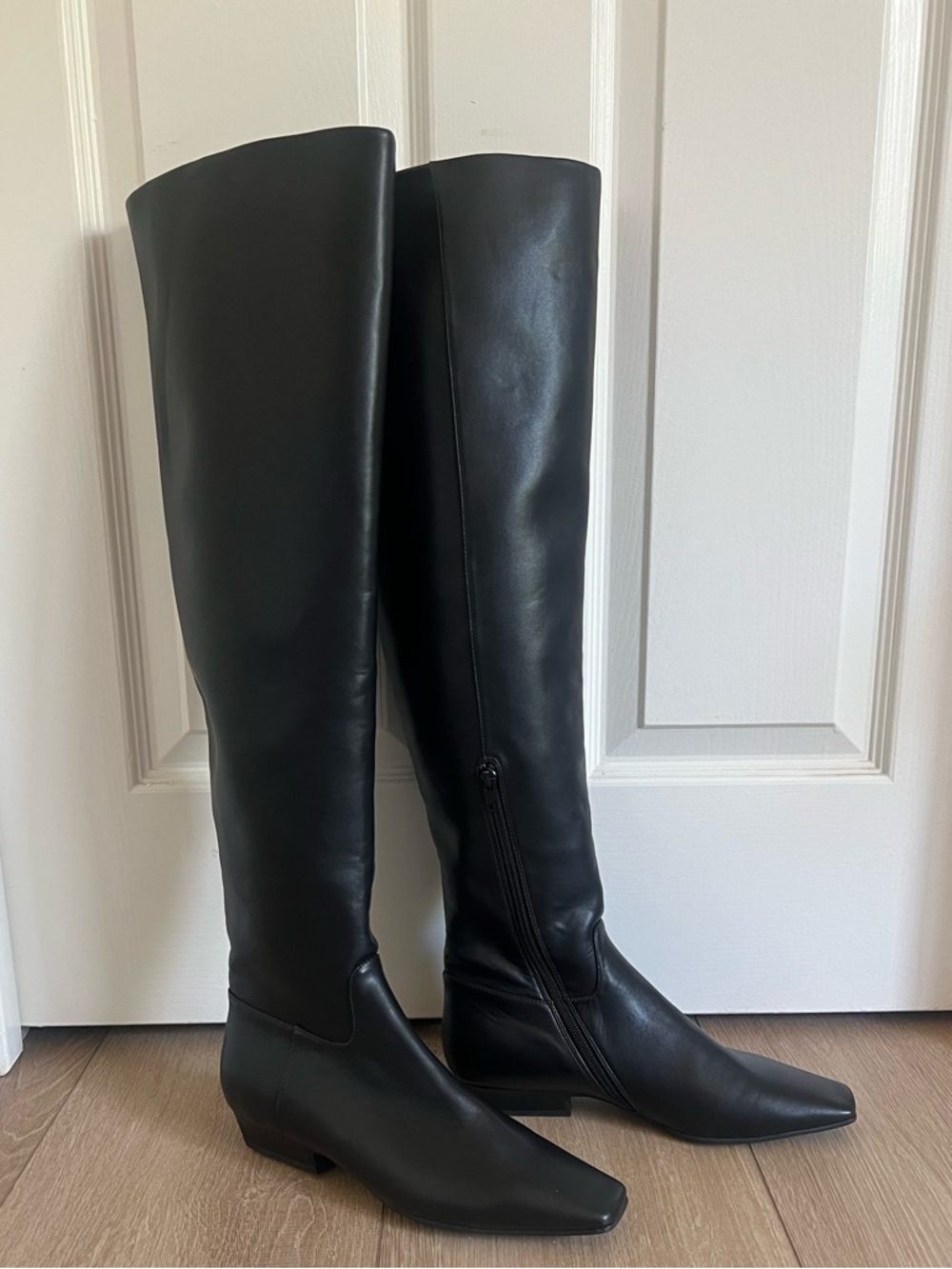NWOT JEFFREY CAMPBELL Ichab Over-The-Knee Boots Black Sz 7.5 - Picture 5 of 10